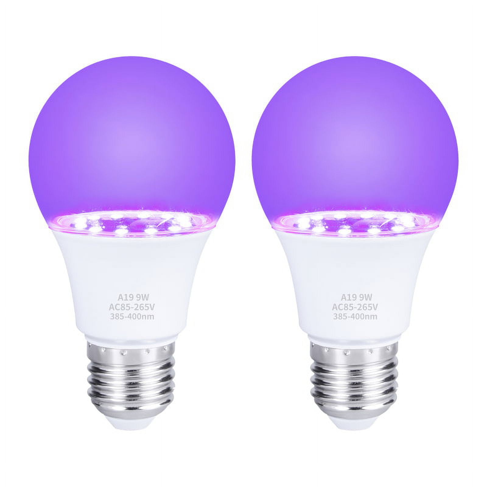 ABIDE UV LED Black Lights Bulb UV Blacklight Bulb Glow in The Dark for
