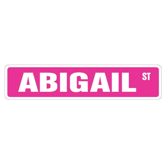 ABIGAIL Street Sign Childrens Name Room Sign | Indoor/Outdoor | 36" Wide