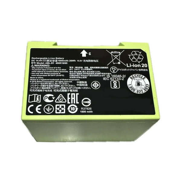 ABL-D1 i7 Replacement Battery for Roomba i and e Series i3 i3+ i7 i7+ i8 i6 i4 i4+ i7158 J7 7550 7150 e5 e6 e5158 e6198