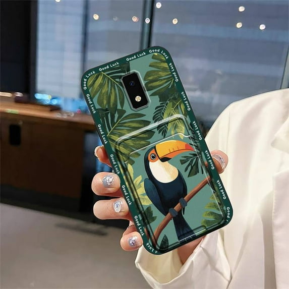 ABL-Phone Case For BLU View4, Waterproof Card bag Anti-dust Full wrap TPU Soft case Cover Graffiti Cute Back Cover Dirt-resistant protective Card slot Durable Cartoon Shockproof Silicone