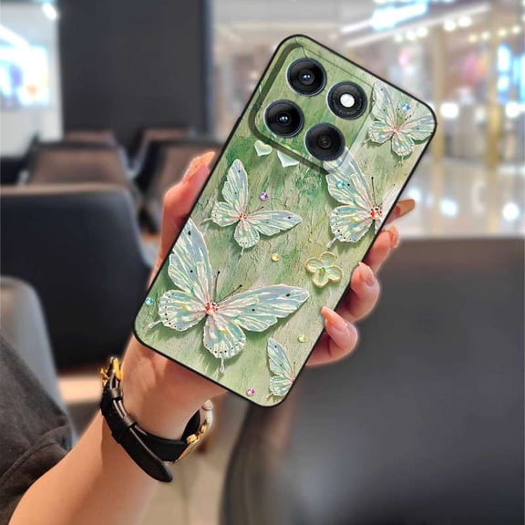 ABL-Phone Case For MOTO G 5G 2025, Phone Pouch Cartoon Back Cover Silicone flower Oil Painting Anti-knock Durable Graffiti Dirt-resistant Full wrap Cute Waterproof Soft case TPU