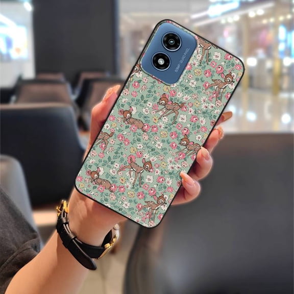 ABL-Phone Case For MOTO G Play 2024/4G/5G, Cartoon Cute Waterproof Protective Back Cover Phone Pouch Dirt-resistant Fashion Design Full wrap Anti-dust TPU Shockproof Graffiti Soft case