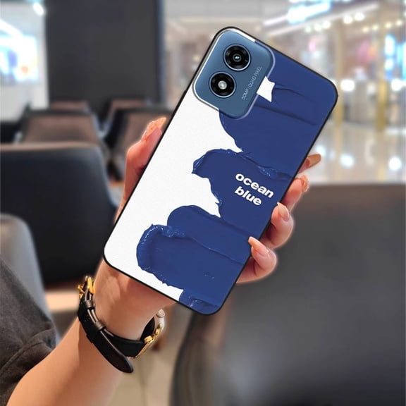 ABL-Phone Case For MOTO G Play 2024/4G/5G, Durable Silicone Protective Fashion Design Dirt-resistant Shockproof Cartoon Soft case Full wrap Graffiti TPU Back Cover Phone Pouch Anti-knock