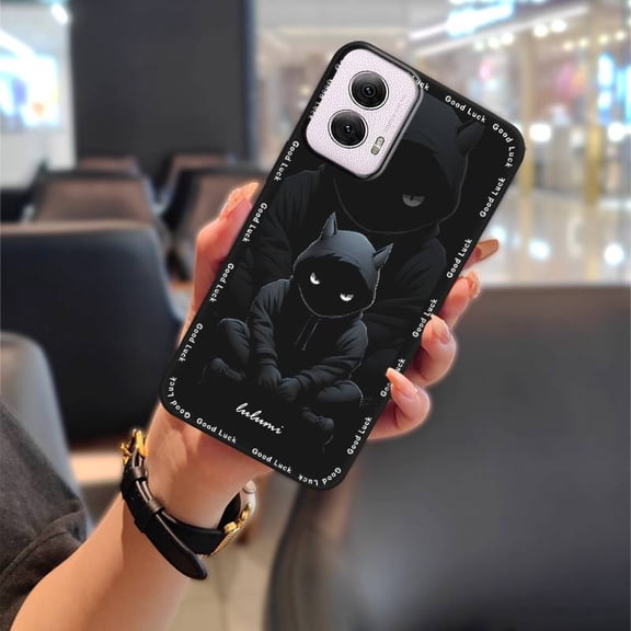 ABL-Phone Case For MOTO G Power 5G 2024, Anti-knock Durable Anti-dust Dirt-resistant Back Cover Soft case Protective Waterproof TPU Fashion Design Cartoon Shockproof Graffiti Silicone