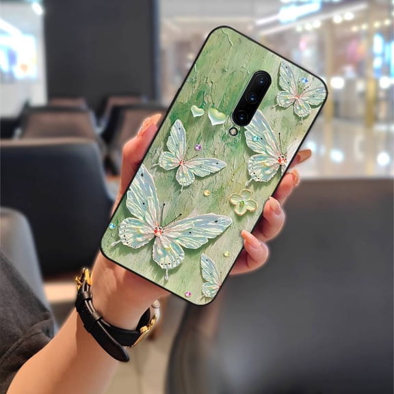ABL-Phone Case For OnePlus 7 Pro/1+7 Pro, Cartoon Fashion Design Waterproof Shockproof Soft case Dirt-resistant TPU Anti-dust Protective Phone Pouch Oil Painting Back Cover Silicone Cute