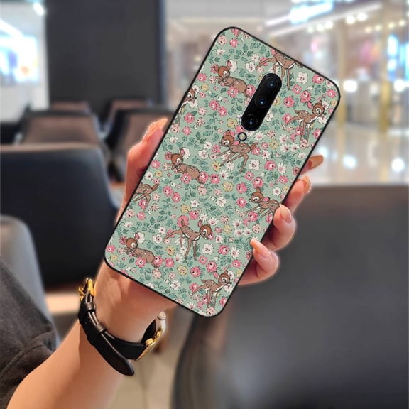 ABL-Phone Case For OnePlus 7 Pro/1+7 Pro, Cartoon Shockproof Silicone Anti-dust Cute Back Cover Phone Pouch Soft case Waterproof Full wrap Fashion Design oil painting Graffiti Anti-knock