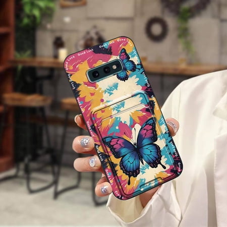 ABL-Phone Case For Samsung Galaxy S10E/SM-G970K, TPU Shockproof Cute Cartoon protective Waterproof Dirt-resistant Cover Full wrap Soft case Silicone Anti-dust Card bag Back Cover Durable