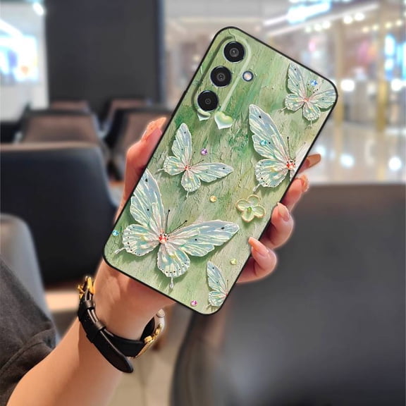 ABL-Phone Case For Samsung Galaxy S24FE/SM-S721, Durable Phone Pouch Protective Fashion Design Dirt-resistant Soft case Anti-dust Graffiti Cute Oil Painting Full wrap Waterproof flower