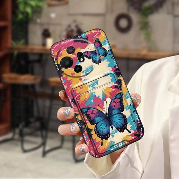 ABL-Phone Case For TCL 50XL 5G/50XL Nxtpaper 5G, Card bag Silicone Shockproof Durable Cartoon Anti-dust Waterproof Cover protective Card slot Cute Soft case Graffiti Full wrap Anti-knock