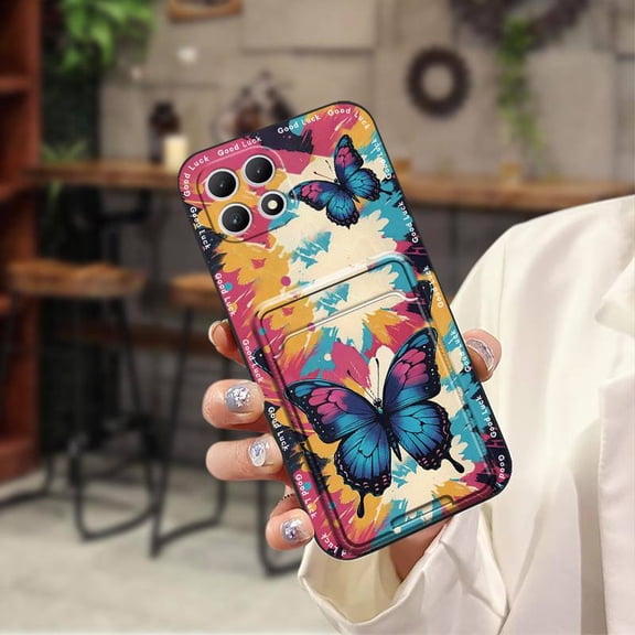 ABL-Phone Case For TCL T-Mobile-Revvl7/T Phone 2 5G, Graffiti Back Cover TPU Waterproof Shockproof Anti-knock Card bag Soft case Card slot Cartoon Cover Cute Durable protective Anti-dust