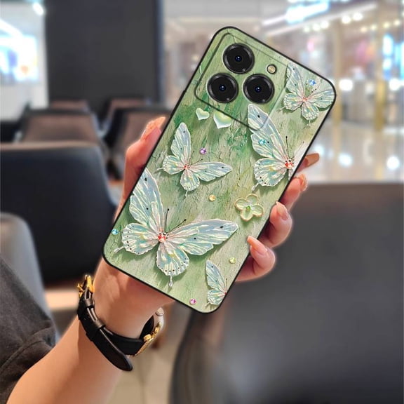 ABL-Phone Case For Ulefone Note20 Pro/Meizu Note21, Anti-knock Soft case Cartoon Phone Pouch flower Dirt-resistant Shockproof Fashion Design Graffiti Cute Back Cover Waterproof Silicone