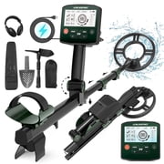 ABLEGRID Metal Detector for Adults and Kids Rechargeable Foldable, Professional Gold and Silver Detectors, High Accuracy Waterproof Pinpoint 4 Modes, Advanced DSP Chip 10 Coil, GC1021