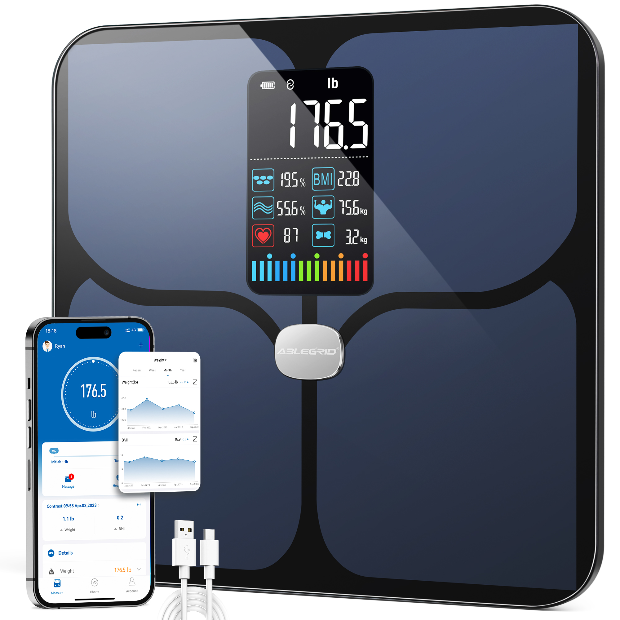 BalanceFrom Digital Body Weight Bathroom Scale with StepOn Technology