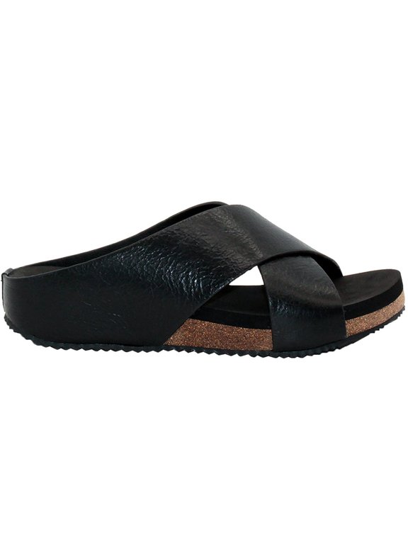 Women's Ablette Criss Cross Wedge Sandal, Black, 7
