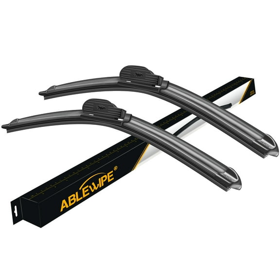 ABLEWIPE 24Inch & 18Inch Windshield Wiper Blades Fit For Alfa Romeo Giulia 2017 24"+18" for Car Front Window, Driver and Passenger, Pack of 2 with Accessories