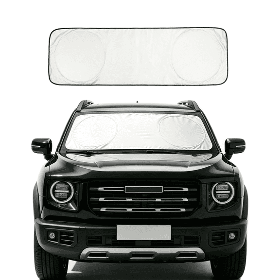 ABLEWIPE Car Widshield Sun Shade Fit for Ford Bronco 2021-2025 - 56x18 inches UV Protection, Foldable