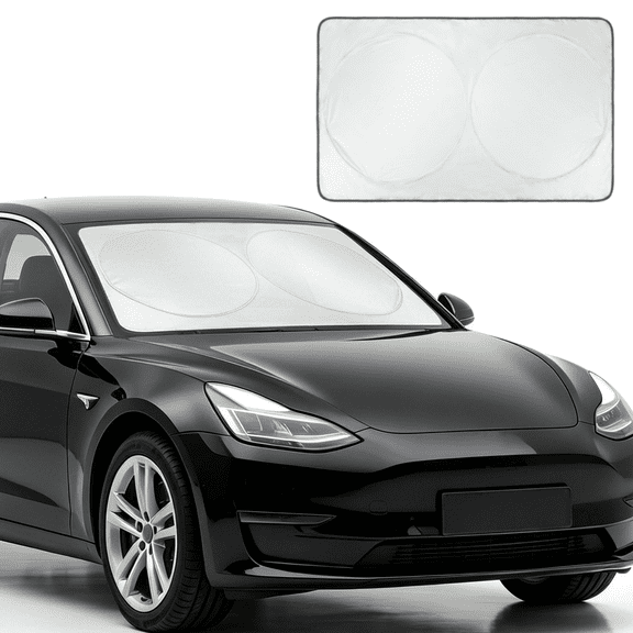 ABLEWIPE Car Widshield Sun Shade Fit for Ford Cmax 2012-2025 - 75 x 37 inches UV Protection, Foldable