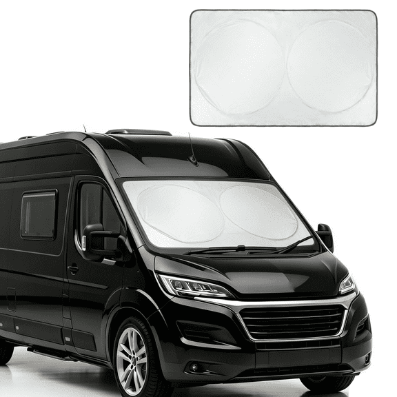 ABLEWIPE Car Widshield Sun Shade Fit for National RV Tropical 2015-2021 - 98 x 46 inches UV Protection, Foldable