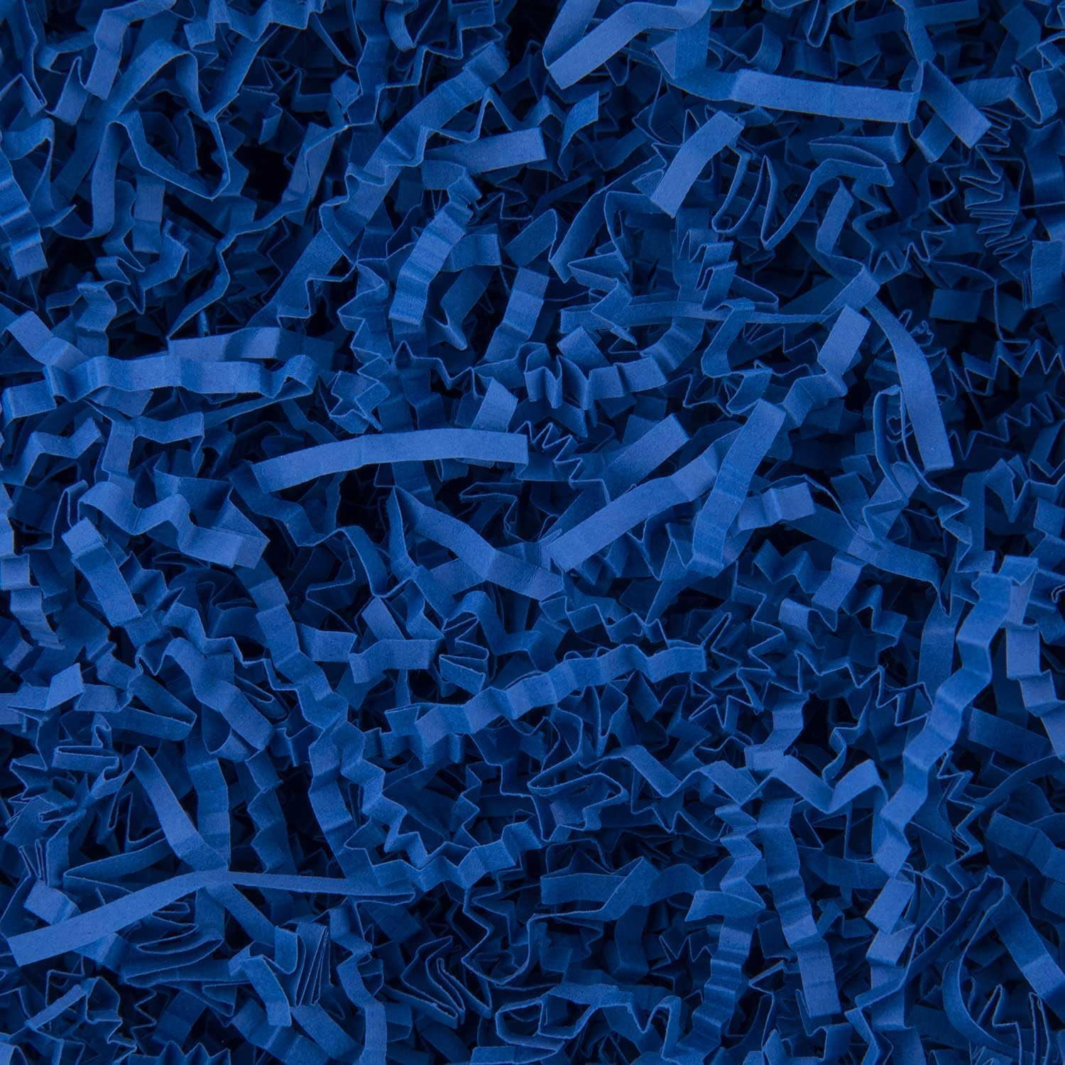 PACKHOME Crinkle Cut Paper Shred Filler For Gift Wrapping, Navy Blue Shredded Paper, 1 Lb(16oz