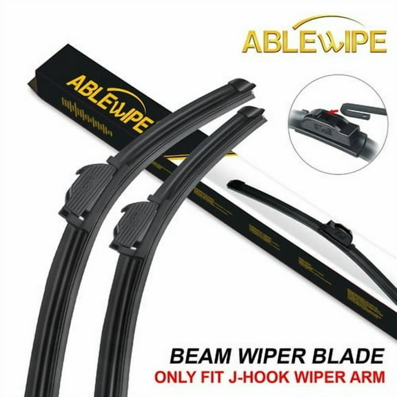 ABLEWIPE Fit For HONDA CIVIC 2001-2005 Bracketless Beam Windshield Wiper Blades