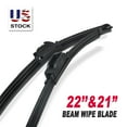 thumbnail image 1 of ABLEWIPE Front Left 22" Right 21" Fit For Acura NSX 1995 Windshield Wiper Blades, Set of 2, Driver & Passenger, AW11044A4, 1 of 2