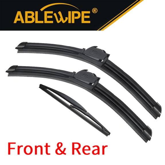 ABLEWIPE Front & Rear Windshield Wiper Blades Fit For Mitsubishi Eclipse Cross 2020-2018, Set of 3, Front Wiper Blades and Rear Wiper, Y28C8T3G