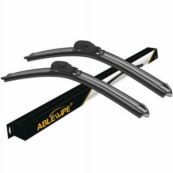 ABLEWIPE Hybrid Windshield Wiper Blades 24" + 16" Car Front Window J HOOK Blade (Set of 2)