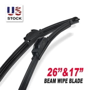 ABLEWIPE Windshield Wiper Blades Fit For HONDA Accord 2003-2007 / Civic 2016-2021 / CR-V 2017-2021, 26"+17", Set of 2