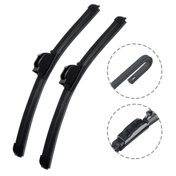 ABLEWIPE 26"+26" Fit For Chrysler Voyager 2002 Front Windshield Wiper Blades, Set of 2, Left & Right, Driver & Passenger, AW12024Q9