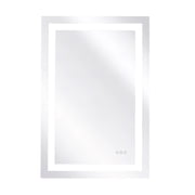ABM01R 22" W x 30" H Rectangle Frameless LED Anti-fog Bathroom Vanities Wall Mirrors