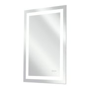 ABM03R-1 36" W x 24" H Rectangle Frameless LED Anti-fog Bathroom Vanities Wall Mirrors