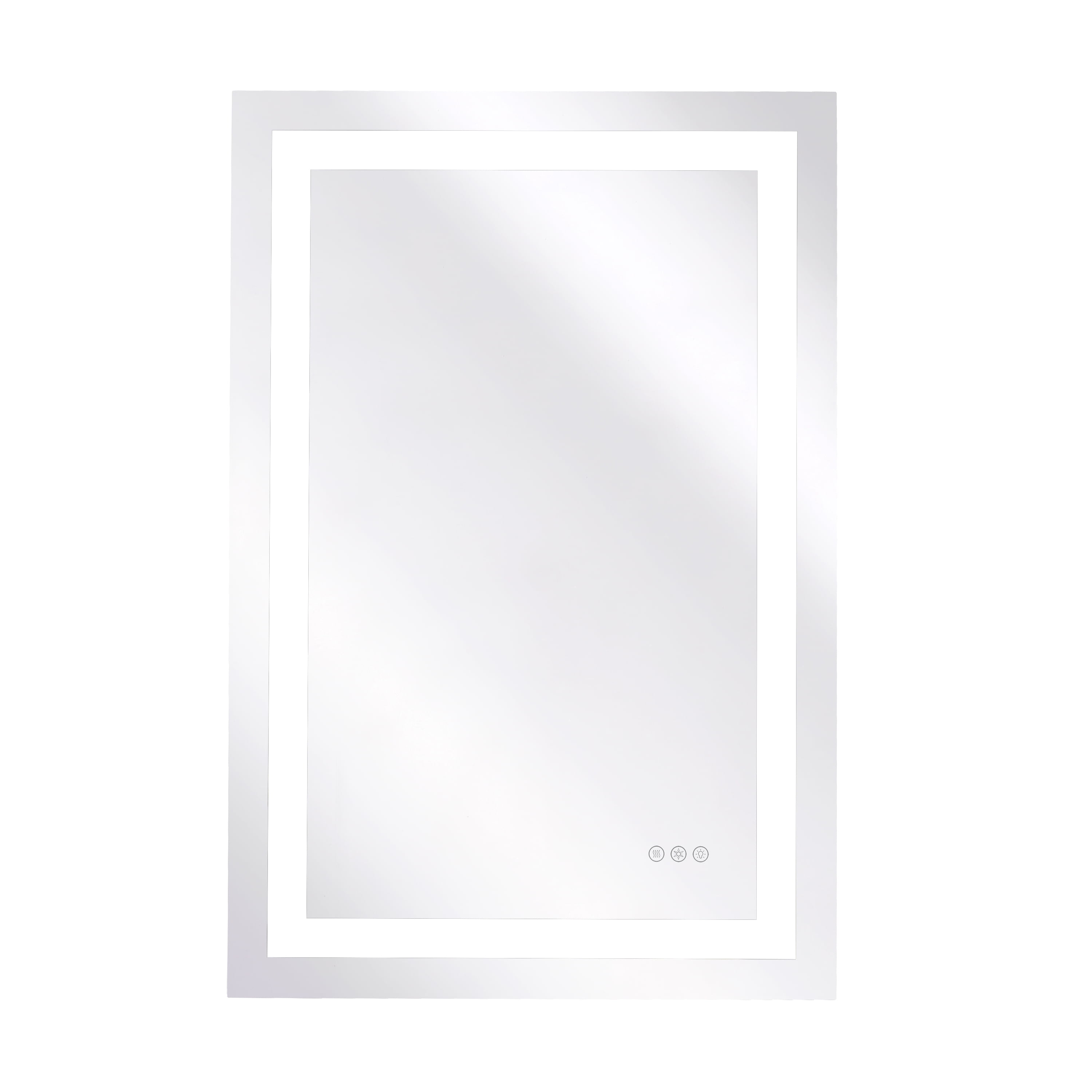 ABM08R 60" W x 36" H Rectangle Frameless LED Anti-fog Bathroom Vanities Wall Mirrors