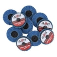 thumbnail image 1 of ABN 2” 40 Grit Zirconia Alumina Flat Flap Disc Roloc Grinding Wheels, 10 Pack, 1 of 6