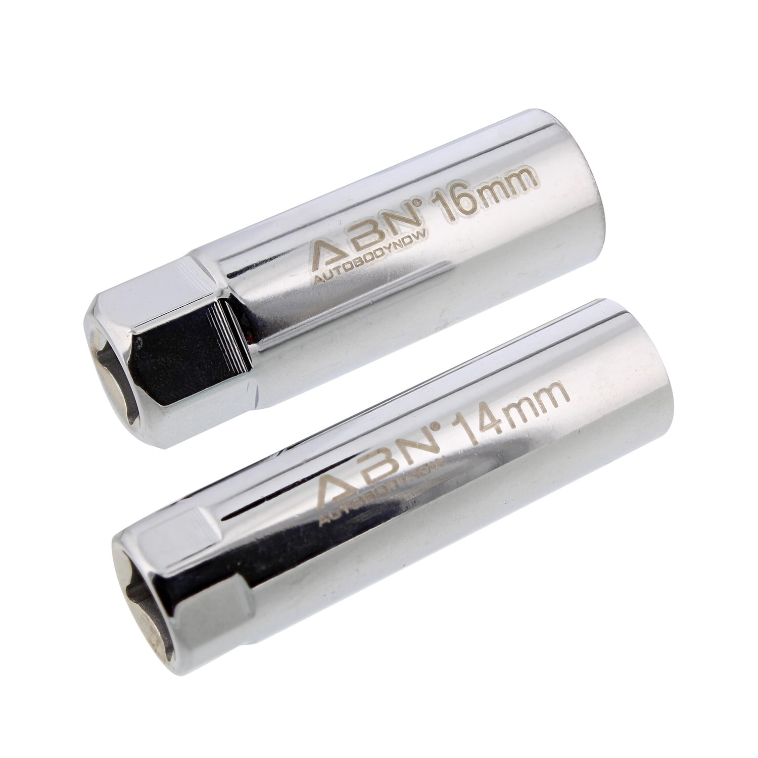 ABN 3/8 IN Dr 14mm 16mm Metric Spark Plug Socket Set Thin Wall 12 Pt