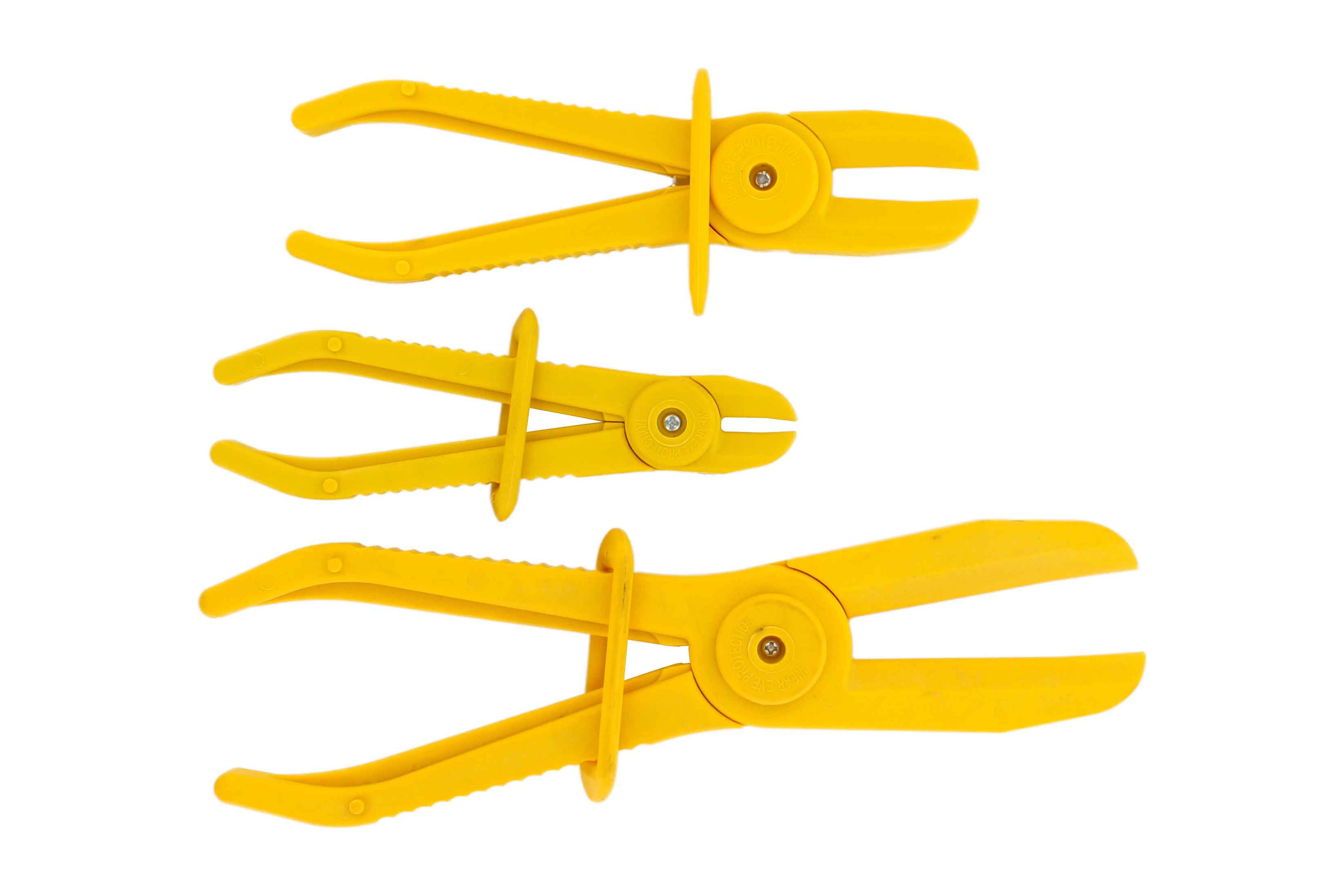 ABN 3 Piece Flexible Fuel Brake Water Line Hose Clamps Set