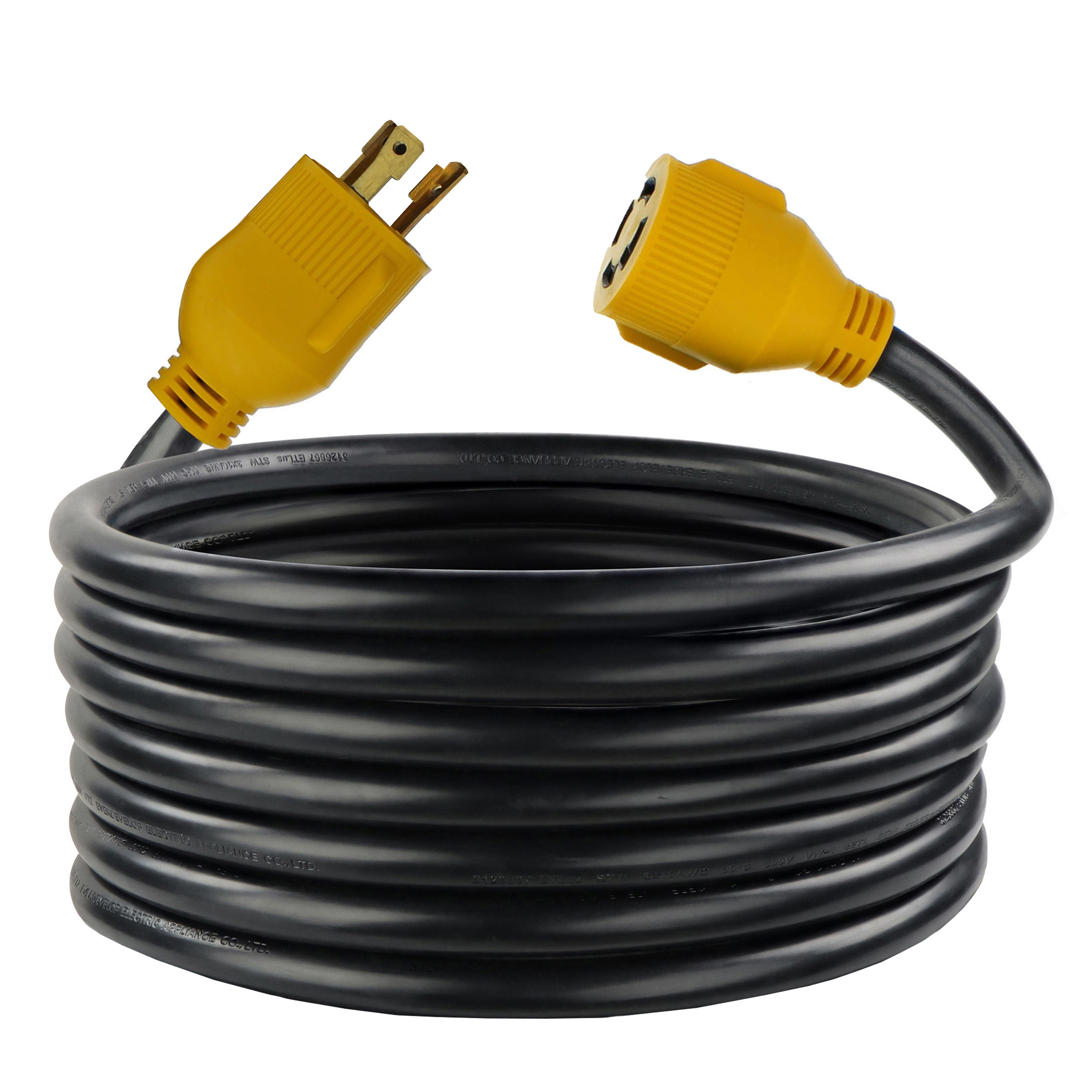ABN | 30 AMP Generator Cord – 10’ Foot STW Extension Cord 3 Prong Locking Plug