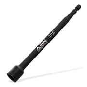 ABN 7/16 IN Impact Nut Driver Bits Extended Magnetic Sockets, 1/4 IN Shank