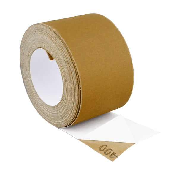 ABN Adhesive 400-Grit Sandpaper Roll 2-3/4” Inch x 20 Yards Aluminum Oxide PSA