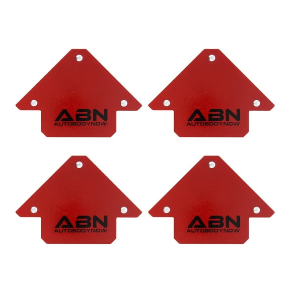 ABN Arrow Welding Magnet - 4pk 25lb Positioning Square Welding Clamps