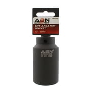 ABN Axle Nut Socket 36mm 1/2" Inch Drive Universal for 6pt Axle Nut on Vehicles