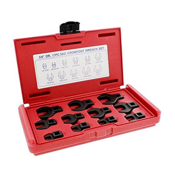 abn crowfoot wrench sae standard 3/8in drive 11-piece set for when regular sockets/wrenches cannot get the job done