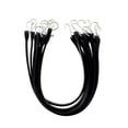 thumbnail image 1 of ABN EPDM Rubber Tie Down Straps with Hooks - 31in Black Rubber Bungee Set, 10Pk, 1 of 2