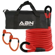 ABN Kinetic Rope Recovery Kit - 20ft Recovery Tow Rope And 6in Soft Shackles