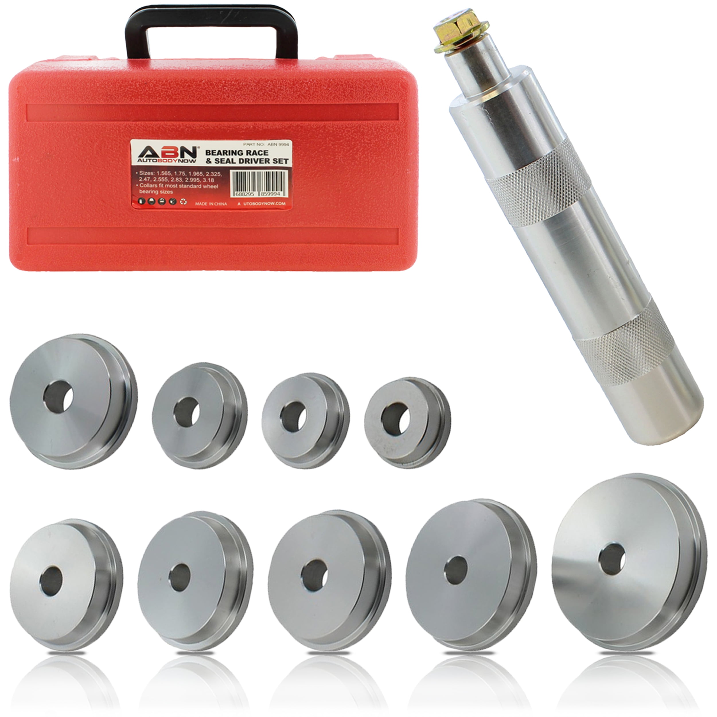 ABN Master Wheel Bearing Race and Seal Bush Driver Set with Carrying