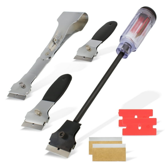 ABN Razor Scraper & Replacement Blade Set Car Window Adhesive Decal Remover
