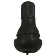 ABN Snap-In Short Black Rubber Valve Stem (TR412) 12-Pack Tubeless 0.453” Inch Rim Holes