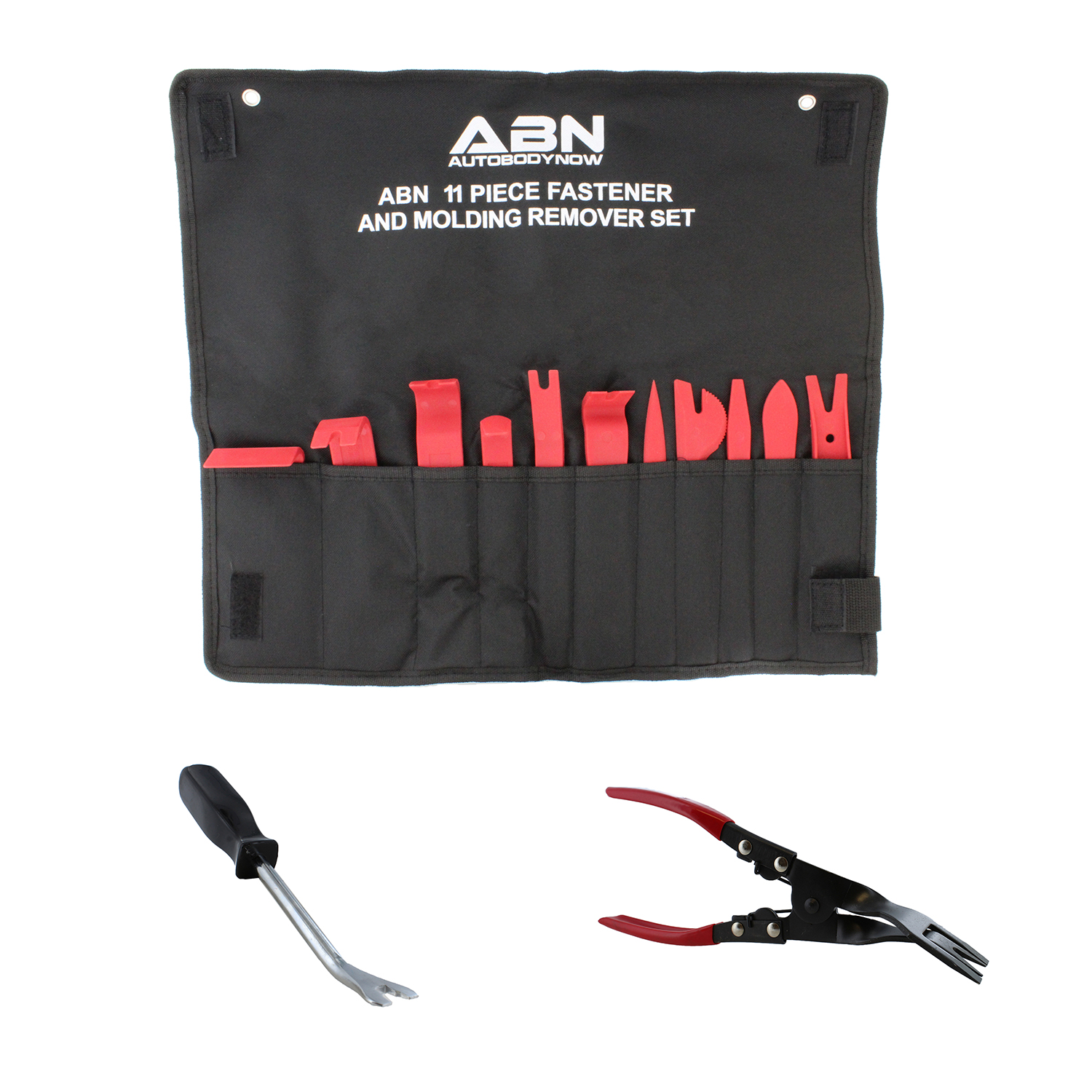 ABN Universal Automotive Trim Removal Tools 11pc Pry Tool Kit and 2pc