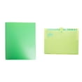 ABNMCA Dunwell Colored Plastic Folder With Pockets And Prongs (Assorted