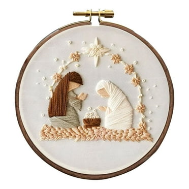 ABNMCA Scene Embroidery Kit Christmas Kits Embroidery Kit For Beginners Beginner Embroidery Kit For Adults Embroidery Kit Embroidery DIY Knitting DIY