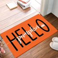 ABOAKRL Fall Hello Pumpkin Orange, Bathroom Shower Mat Doormat Non Slip